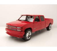 Chevrolet 3500 Equipaggio Cab Silverado Pick Up 1997 Rosso Modellino Auto 1:18