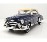 Chevrolet Bel Air 1950 Blu Scuro Beige Modellino Auto 1:18 MotorMax