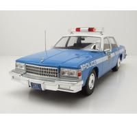 Chevrolet Caprice New York Police NYPD 1987 Blu Bianco Modellino 1:18 MCG