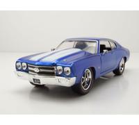 Chevrolet Chevelle 1970 Blu Bianco Modellino 1:24 Jada Toys
