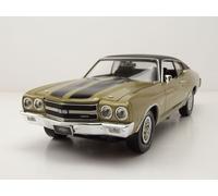Chevrolet Chevelle SS MCACN 1970 Modello In Metallo Dorato 1:18 Auto World