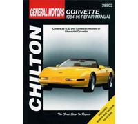 Chevrolet Chevy Corvette 1984-1996 Chilton Workshop Manual Service Repair