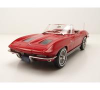 Chevrolet Corvette C2 Sting Ray Convertible 1963 Rosso Modellino 1:18 Norev