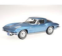 Chevrolet Corvette C2 Stingray 1963 blu modello di auto 124232 Whitebox 1:24