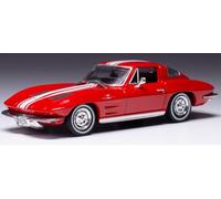 Chevrolet Corvette C2 Stingray 63 rot-bianco modello di auto CLC479 IXO 1:43