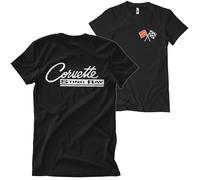 Chevrolet Corvette C2 Stingray T-Shirt Uomo Nera Cotone Maniche Corte S-5XL