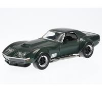 Chevrolet Corvette C3 Custom 1972 verde met. modello di auto CLC414 IXO 1:43