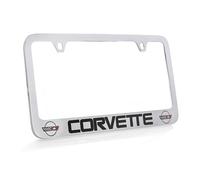Chevrolet Corvette C4 Chrome Plated Metal License Plate Frame Holder
