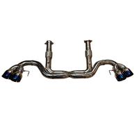 Chevrolet Corvette C8 6.2L 20-24 TOP SPEED PRO-1 T304 S. S. Tubo a X Scarico Blu