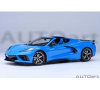 Chevrolet Corvette C8 Stingray Z51 2020 Rapido Blu Modellino Auto 1:18 Autoart