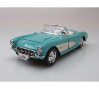 Chevrolet Corvette Cabrio C1 1957 Turchese Modellino Auto 1:24 Maisto