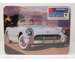 Chevrolet Corvette Convertible Serie Francobollo USPS 1953 Bianco Kit 1:25 AMT
