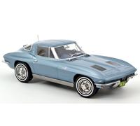 1963 Chevrolet Corvette Sting Ray Azul Claro Metalizado 1:18 Norev 189050