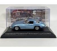 Chevrolet Corvette Stingray Coupe C2 1963 Blu 1:43 Collezione Auto Americane