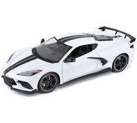 1:18 Maisto Chevrolet Corvette Stingray 2020 White MI31455W Modellino