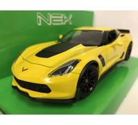 Chevrolet Corvette Z06 Gialla 1:24 27 Scala Welly 24085Y