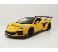 Chevrolet Corvette ZR1 Coupe Giallo Nero Modello Auto 1:18 Maisto