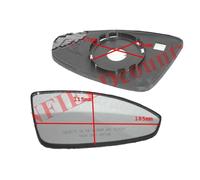 Chevrolet Cruze Sx&dx Orvm Convesso Laterale Porta Specchietto Con Piastra Base