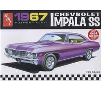 Chevrolet Impala Ss 1967 Modellino Auto Kit Costruzione Plastica 1:25 AMT