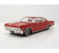 Chevrolet Impala SS 396 Lowrider 1965 Modello Auto Rot 1:24 Welly Die-Cast