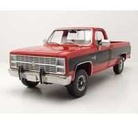 Chevrolet K10 Scottsdale Pick Up 1984 Nero Rosso Modellino Auto 1:18 Greenlight