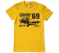 Chevrolet Licenza Ufficiale Camaro SS 1969 T-Shirt da Uomo (Oro), Medium