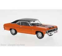 Chevrolet Nova SS 1971 Arancione Nero Modellino 1:43 Ixo Models