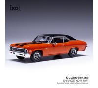 Chevrolet Nova SS del 1971 arancione e nero 1/43 di IXO CLC596N.22 CLC596