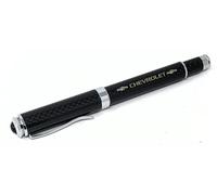 Chevrolet Oro Testo E Bowtie's Vero Carbonio Fibra Penna a Sfera Grande Regalo