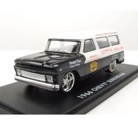 Chevrolet Suburban 1966 Bianco Nero Don Garlits Speed Shop 1:43 Greenlight