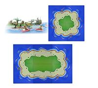 CHEVVY 6 Pezzi Costruzioni Giocattolo 25,5 x 25,5 cm con Pittura su Spiaggia ed Erba 100% Compatibili con Tutte le Principali Marche Classic Base per Gioco Creativo Costruire Torri