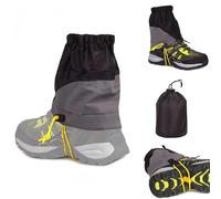 CHEVVY Coppia di Ghette da Trail Unisex 20CM Escursionismo Arrampicata Stivali da Neve Ghette Caviglia Impermeabile Outdoor Neve Escursionismo Arrampicata - Nero