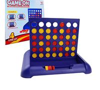 CHEVVY Forza 4 Gioco in Scatola, Gioco 4 Linea Forza Quattro Classico, Giochi da Tavolo Portatili da Viaggio Ideale come Regalo per Bambini Dai 4 5 6 7 8 Anni in Su Blu