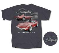 Chevy Chevrolet Corvette Stingray Garage Muscolo Auto Camion T Shirt CV2SG-GY