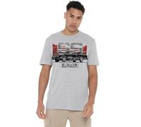 Chevy Chevrolet Heartbeat of America T Shirt, Blue, Blu Carolina, XXL Unisex-Adulto