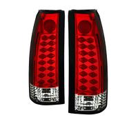 Chevy GMC 88-98 C/K Serie Suburban Yukon Rosso Trasparente Scocca LED Coda Luci