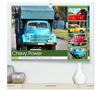 CHEVY POWER - Amerikanische Pickup Trucks in Kuba (hochwertiger Premium Wandkalender 2026 DIN A2 quer), Kunstdruck in Hochglanz: Pickup Trucks und LKW Oldtimer von Chevrolet in Kuba