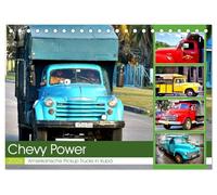 CHEVY POWER - Amerikanische Pickup Trucks in Kuba (Tischkalender 2026 DIN A5 quer), CALVENDO Monatskalender: Pickup Trucks und LKW Oldtimer von Chevrolet in Kuba