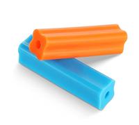 Chewies in silicone di grado medico per allineatori Invisalign, vassoi per allineatori morbidi e medi, ortodontici Munchies denti Chompers blu arancione non profumati con strumento di rimozione