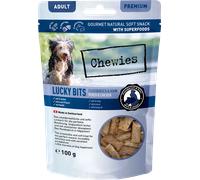 Chewies Lucky Bits Lucky Bits - Delizia per cani senza cereali & Soft con molte proteine e superalimenti come lievito di birra o ginkgo, senza zucchero (100 g)
