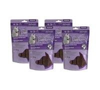 Chewies Maxi strisce di carne per cani in 100% capra - 4 x 150 g - capre essiccate all'aria per cani - senza zucchero e senza cereali