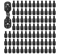 Chewtoyo 100 clip antivento staccabili e riutilizzabili, clip in plastica resistente, design multi-foro, per giardinaggio, rete anti uccelli, tenda da sole