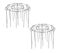 Chewtoyo 2 griglie verticali per barbecue, in acciaio inossidabile 316, con 12 spiedini, griglia solida per un riscaldamento uniforme, design ad anello per una facile presa, adatta al forno, aiutante