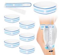 Chewtoyo Bende per gambe del catetere, 8 pezzi, accessori per patch di stabilizzazione del catetere, cinghia per stabilizzazione urinaria, adesivi di fissaggio per catetere, per supporto borsa