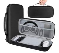 Chewtoyo Borsa portatile da viaggio per portale, custodia protettiva rigida con telecomando per lettore PS5 Portale per il trasporto, fodera in peluche morbido antigraffio, accessori a rete tascabile