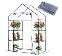 Chewtoyo Copertura di ricambio per serra in PVC con porta arrotolabile con cerniera, 71 x 140 x 190 cm, protegge le piante da vento, pioggia, freddo e gelo