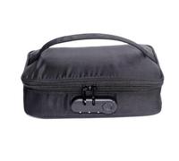 Chewtoyo Custodia da viaggio portatile con serratura a combinazione, grande capacità, borsa per oggetti personali, robusto tessuto Oxford, 26,9 x 16 x 6,1 cm, per oggetti privati, viaggi di lavoro