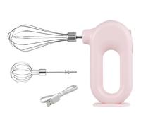 Chewtoyo Frusta per uova portatile, miscelatore ricaricabile USB senza fili con fruste staccabili, mini frusta elettrica leggera, 4 velocità, corpo da 1500 mAh, batteria da 1500 mAh per la cottura