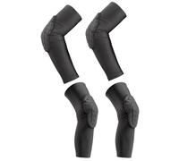 Chewtoyo Set di ginocchiere e gomitiere da calcio per giovani, taglia XL, traspirante, con imbottitura in EVA