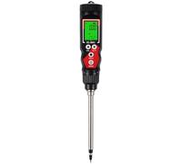 Chewtoyo Tester CE e temperatura del suolo, tester del suolo 2 in 1, ad alta precisione, impermeabile, tester di monitoraggio CE e temperatura con display, ideale per campi, colture idroponiche e
